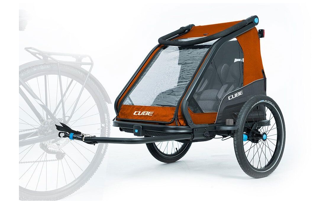 Cube Kinder Fahrradanhänger Double CMPT X Actionteam – Bild 9